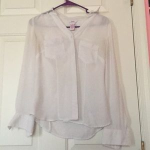 Sheer White Blouse
